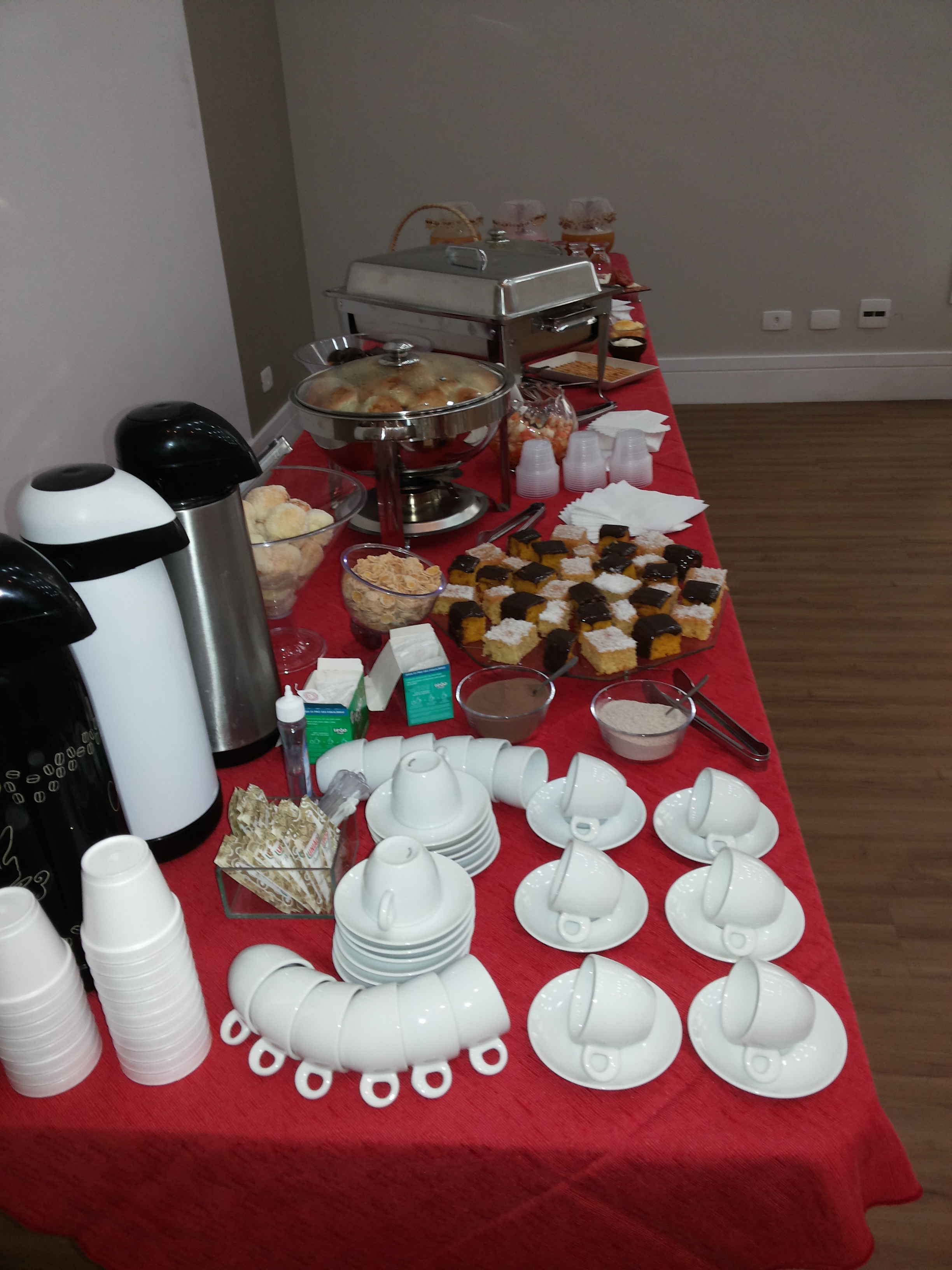 Mesa montada para evento